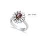 13x15 mm Oval Cut Cluster Zultanite Ring