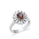 13x15 mm Oval Cut Cluster Zultanite Ring