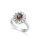 13x15 mm Oval Cut Cluster Zultanite Ring