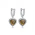 12 X 13mm Heart Cluster Zultanite 925 Silver Earrings