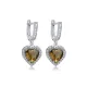 12 X 13mm Heart Cluster Zultanite 925 Silver Earrings 12 X 13mm Heart Cluster Zultanite 925 Silver Earrings