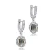 9 X 11mm Oval Cluster Zultanite 925 Silver Earrings 9 X 11mm Oval Cluster Zultanite 925 Silver Earrings