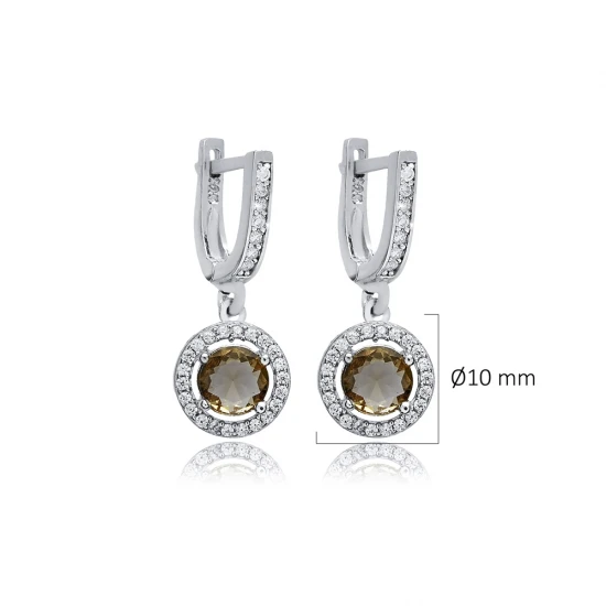 10mm Round Cluster Zultanite Sterling Silver Earrings