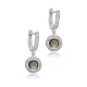 10mm Round Cluster Zultanite Sterling Silver Earrings
