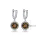 Ø11 mm Round Cluster Zultanite Earrings Ø11 mm Round Cluster Zultanite Earrings