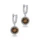Ø11 mm Round Cluster Zultanite Earrings Ø11 mm Round Cluster Zultanite Earrings