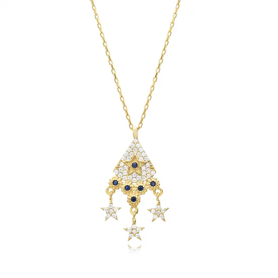 Irregular Shape Star Shaker Sterling Silver Necklace Irregular Shape Star Shaker Sterling Silver Necklace