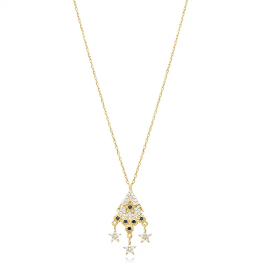 Irregular Shape Star Shaker Sterling Silver Necklace Irregular Shape Star Shaker Sterling Silver Necklace