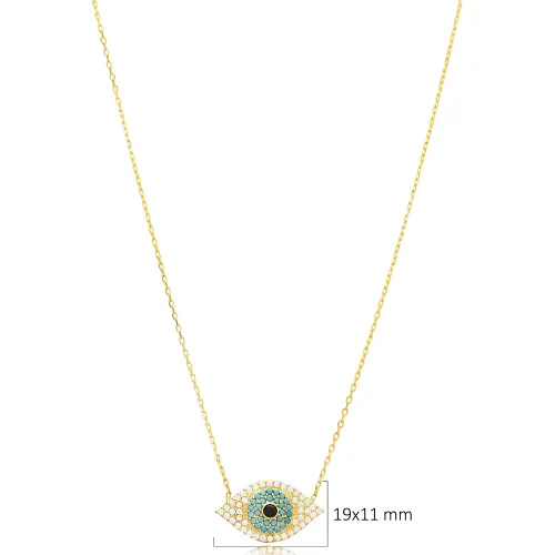 Evil Eye 925 Sterling Silver Necklace Wholesale Evil Eye 925 Sterling Silver Necklace Wholesale