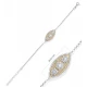 Evil Eye Shape CZ Whosale 925 Sterling Silver Bracelet Evil Eye Shape CZ Whosale 925 Sterling Silver Bracelet