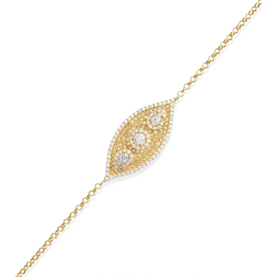 Evil Eye Shape CZ Whosale 925 Sterling Silver Bracelet Evil Eye Shape CZ Whosale 925 Sterling Silver Bracelet