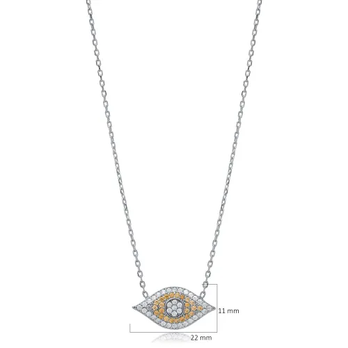 925 Sterling Silver CZ Evil Eye Bracelet 925 Sterling Silver CZ Evil Eye Bracelet
