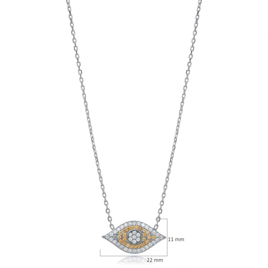 925 Sterling Silver CZ Evil Eye Bracelet 925 Sterling Silver CZ Evil Eye Bracelet