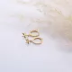 Elegant Starfish Design CZ Stone Silver Dangle Earrings Elegant Starfish Design CZ Stone Silver Dangle Earrings