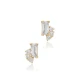 Tiny CZ Baguette 925 Sterling Silver Earrings