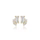 Tiny CZ Baguette 925 Sterling Silver Earrings