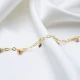 Colorful Evil Eye Mirror Chain Women 925 Silver Anklet | 925 Sterling Silver Wholesale | Sade Silver Colorful Evil Eye Mirror Chain Women 925 Silver Anklet - Sade 925 Silver Jewelry