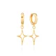 Simple North Star Dangle 925 Sterling Silver Earrings Simple North Star Dangle 925 Sterling Silver Earrings