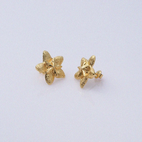 Vintage Flower Vintage 22 Karat 925 Silver Earrings | 925 Sterling Silver Wholesale | Sade Silver Vintage Flower Vintage 22 Karat 925 Silver Earrings - Sade 925 Silver Jewelry