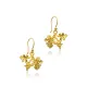 Dainty Leaf 22 Karat Vintage Hook 925 Silver Earrings Dainty Leaf 22 Karat Vintage Hook 925 Silver Earrings