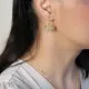 Dainty Leaf 22 Karat Vintage Hook 925 Silver Earrings Dainty Leaf 22 Karat Vintage Hook 925 Silver Earrings