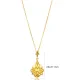 Ancient Lotus Symbol 22 Karat Vintage Silver Necklace Ancient Lotus Symbol 22 Karat Vintage Silver Necklace