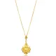 Ancient Lotus Symbol 22 Karat Vintage Silver Necklace Ancient Lotus Symbol 22 Karat Vintage Silver Necklace