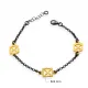 Geometric X 22 Karat Vintage Sterling Silver Bracelet