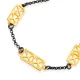 X Geometric 22 Karat Vintage Sterling Silver Bracelet