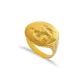 Ancient Signet 22 Karat Vintage Sterling Silver Ring