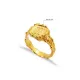22 Karat Gold Ancient Justice Libra Vintage Silver Ring 22 Karat Gold Ancient Justice Libra Vintage Silver Ring