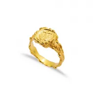 22K Gold Ancient Justice Libra Vintage Ring