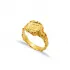 22 Karat Gold Ancient Justice Libra Vintage Silver Ring