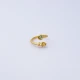 Green Tourmaline 22 Karat Gold Vintage 925 Silver Ring | 925 Sterling Silver Wholesale | Sade Silver Green Tourmaline 22 Karat Gold Vintage 925 Silver Ring - Sade 925 Silver Jewelry