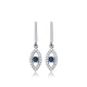Evil Eye Bar 925 Sterling Silver Earrings - Sade 925 Silver Jewelry
