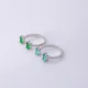 Paraiba Rectangle Silver Adjustable Ring Paraiba Rectangle Silver Adjustable Ring