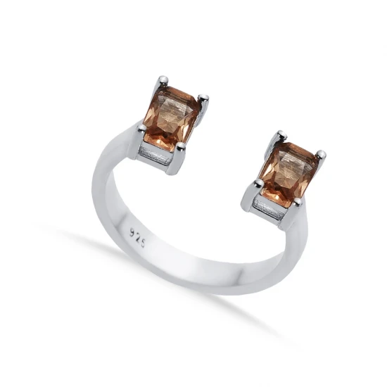 Zultanite Rectangle Adjustable Sterling Silver Ring | 925 Sterling Silver Wholesale | Sade Silver Zultanite Rectangle Adjustable Sterling Silver Ring - Sade 925 Silver Jewelry