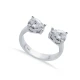 Pear White CZ Adjustable 925 Sterling Silver Ring Pear White CZ Adjustable 925 Sterling Silver Ring