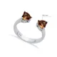 Zultanite Heart Silver Adjustable Ring Zultanite Heart Silver Adjustable Ring