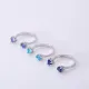 Sapphire CZ Heart Silver Adjustable Ring Sapphire CZ Heart Silver Adjustable Ring