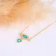 Eye Enamel Heart 925 Sterling Silver Necklace Eye Enamel Heart 925 Sterling Silver Necklace