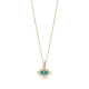 Minimalist Eye Enamel 925 Sterling Silver Necklace