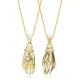 Hand White Opal 925 Sterling Silver Necklace Hand White Opal 925 Sterling Silver Necklace