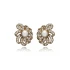 Pearl CZ Flower 925 Sterling Silver Earrings