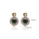 Mystic Topaz CZ Round 925 Sterling Silver Earrings Mystic Topaz CZ Round 925 Sterling Silver Earrings