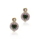 Mystic Topaz CZ Round 925 Sterling Silver Earrings Mystic Topaz CZ Round 925 Sterling Silver Earrings