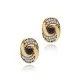 Turkish Black CZ Round 925 Sterling Silver Earrings Turkish Black CZ Round 925 Sterling Silver Earrings
