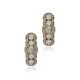 White CZ Round 925 Sterling Silver Earrings