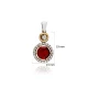 Garnet CZ Round Shape 925 Sterling Silver Pendant Garnet CZ Round Shape 925 Sterling Silver Pendant