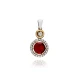 Garnet CZ Round Shape 925 Sterling Silver Pendant Garnet CZ Round Shape 925 Sterling Silver Pendant
